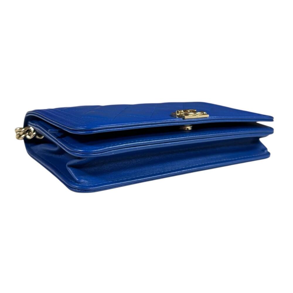 CHANEL Authentic Blue Leather Wallet - Picture 6 of 12